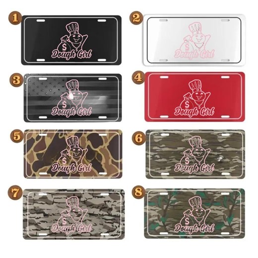 Dough Girl Pink License Plate, Car Accessories, Perfect Gift - Lightweight Aluminum, Pre-drilled Holes, Easy - Etsy