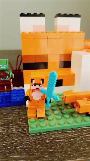 Minecraft Lego Toca Da Raposa #shorts