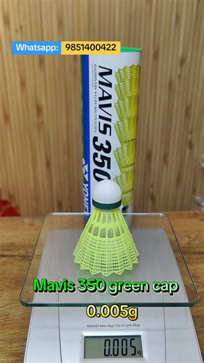 Weight Comparison of Nylon Shuttlecocks for Badminton