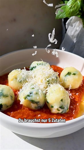 5 Zutaten Ricotta Knödel | High Protein Rezept ❤️‍🔥