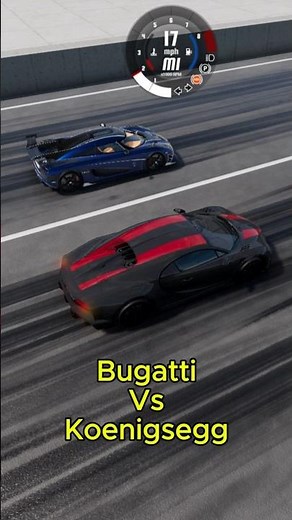 Bugatti Chiron vs Koenigsegg Agera 😱🔥💨 | Ultimate Drag Race | BeamNG #shorts #beamngdrive #dragrace