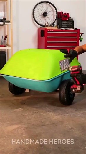 Transform Your Ride: DIY Bicycle Cart Magic! 🚲✨ #Shorts #Crafts