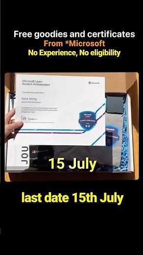 Microsoft Is Giving Away Free Goodies, Swags & Certificates Right Now
