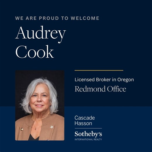 We are proud to welcome Audrey Cook to our Redmond office! Audrey is a seasoned real estate agent with nearly four decades of experience, having embarked on her real estate career in 1988. Growing up in Central Oregon as one of nine siblings in a family that prioritized community, hard work, tolerance, and humor, Audrey developed a deep respect for varying perspectives. This foundational value shapes her approach to real estate, where she focuses on her clients’ viewpoints and diligently works t