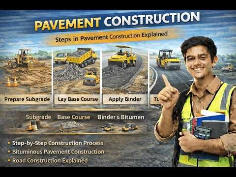 Pavement Construction Explained | Highway Engineering for Polytechnic & Diploma Students