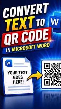Convert Text to QR Code in Microsoft Word (Easy Trick!) #windows #howto #word #msword #qrcode
