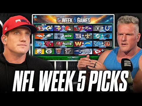 The Pat McAfee Show Picks & Predicts Every Game For NFL's 2025 Week 5 Weekend