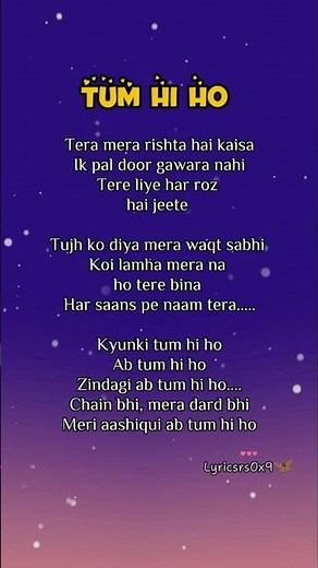 Tum Hi Ho ❤️- TRY WITH YOUR OWN VOICE🎶 || Arijit Singh #trywithyourownvoice #songlyrics #song #viral