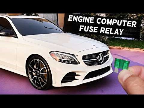 MERCEDES W205 Engine Computer ECU DME ECM Fuse Relay Location C300 C400 C450 C43 C63 C250 C200 C180