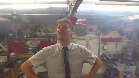 Making a giant pendulum to set off fireworks!