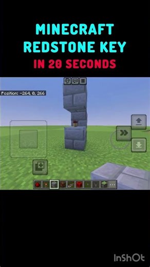 Minecraft Redstone Key in 20 seconds! #minecraft #redstone #zarooratrishta #itsmeissie #birdtrend