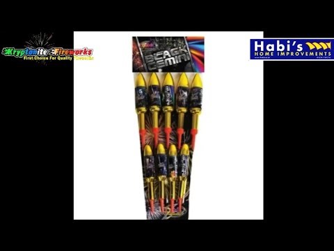 Black Gemini Rockets | Kryptonite Fireworks