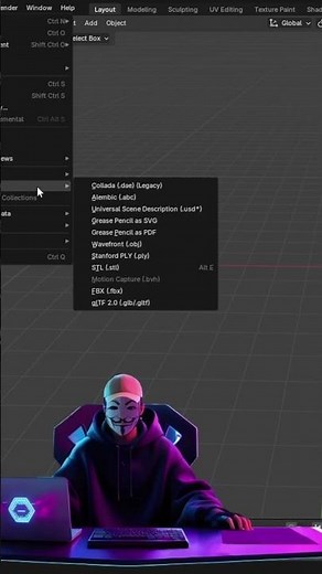 How to import 3d Models in Blender #shorts #blender3d #blenderforrookies