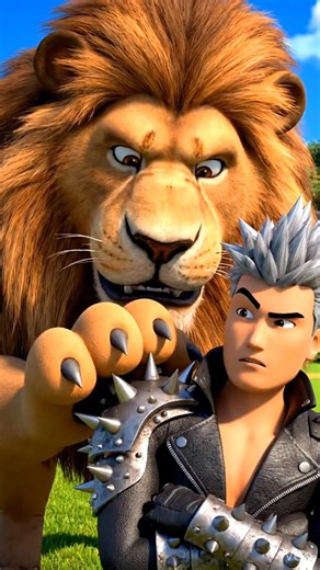 he is so Brave this is video#funny #youtube #youtubeshorts #animslshorts #lion