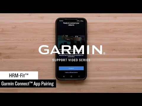 Garmin Support | HRM-Fit™ | Pairing with the Garmin Connect™ App