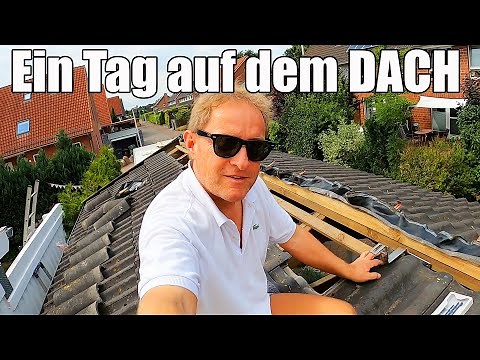 Blackout Vorbereitung 28 - Ein Tag auf dem Dach - Dachhaken für Solarmodule setzen 😎 AddiHabibi Vlog