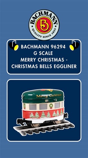 TrainWorld.com 🚂 TrainLand on Instagram: "Whiz around the North Pole with the Bachmann G scale Eggliner! 🥚 Order today at TrainWorld.com! #bachmanntrains #gscale #eggliner #christmas #instock #trainworld #trainland #modeltrains #trains #modeltrain #modeltrainlayout #modeltrainhobby #railfan #toytrain #toytrains #trainset #trainsets #ridewithtrainworld"