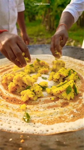 DOSA | Traditional Ghee Dosa Recipe Cooking in Village | Village Cooking Channel #Shorts