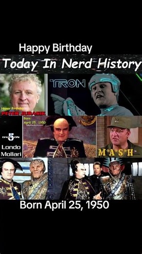 Happy birthday Peter Jurasik, born April 25, 1950.