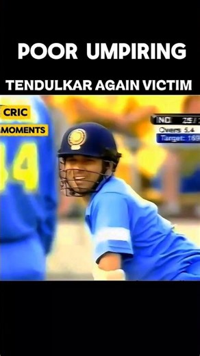 Tendulkar again victim of poor Umpiring #youtubeshorts #ytshorts #cricketlover #sachintendulkar