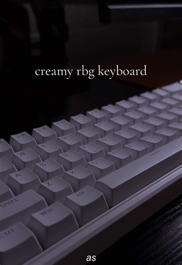 creamy keyboard - available in black or white ⋆✴︎˚｡⋆ #rgb #creamy #keyboard #keyboardsoundtest