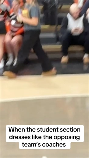 Liberty Center dressing as former assistant basketball coach. #basketball #studentsectionsauce #studentsection #fyp