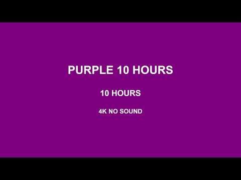 Purple Screen 10 Hours 4K No Sound