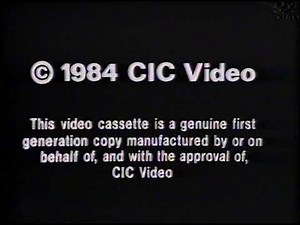 Original VHS Opening & Closing: Flashdance (UK Pre cert Tape)