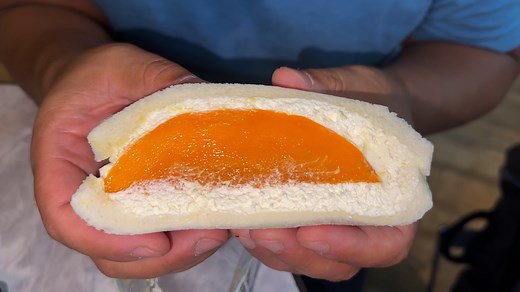 39K views · 1.2K reactions | This luxurious sandwich features the finest and juiciest mangoes sourced directly from Japan, layered with fresh cream and soft bread, creating a simple yet extravagant dessert experience. #TokyoFood #MangoSandwich #TokyoEats #JapaneseMango #TokyoDesserts | Strictly Dumpling | Facebook