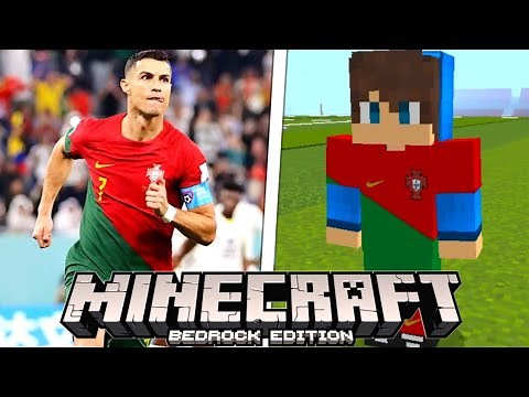 The Best FOOTBALL Mod for Minecraft BEDROCK / FIFA World Cup 2022 in Minecraft