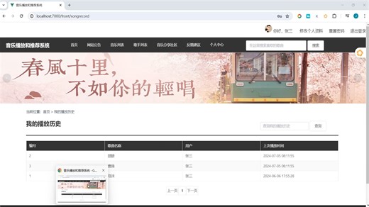 Java毕业设计----044音乐播放和推荐系统