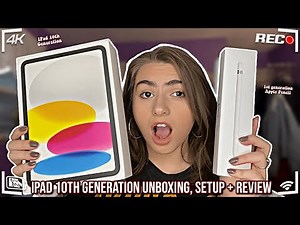 iPAD 10TH GEN UNBOXING, SET UP & REVIEW | Apple Pencil and Other Accessories ( is it worth it 2024 )