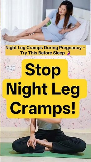 Stop Night Leg Cramps in Pregnancy! 🤰 #yoga