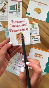 The NCLEX loves to ask about increased intracranial pressure & nursing management! 🧠So here are some points to remember: ⭐Normally, there is some pressure in the skull, and normal ICP is 10-15mmHg ❗Increased ICP = increased pressure in the brain, leading to additional pressure on the blood vessels which causes decreased oxygen flow to the brain EARLY signs of increased ICP include headache, restlessness, agitation, altered level of consciousness (these all indicate cerebral hypoxia or lack of O