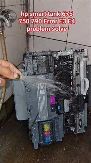 hp smart tank 675 750 790 Printer ink leakage problem Head problem error E4 E3 problem Head Carriage