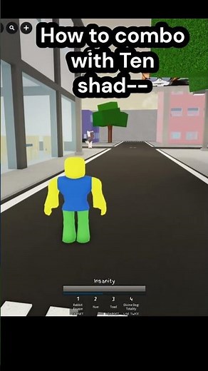 How to combo with Ten shad-ow #jjs #roblox #jujutsushenanigans