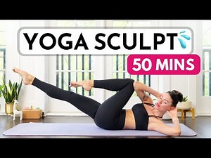 50 Min Intense (and fun!) Yoga Sculpt Workout - Full Body Power Yoga