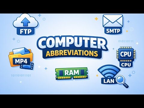 Computer Abbreviations for SSC, Bank & Railway Exams | Full Forms Explained