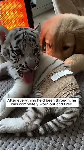 A beautiful white tiger wanted my help