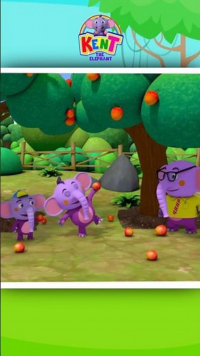 🌳Let's Grow An Apple Tree 🍎#shorts #kidssongs #kenttheelephant