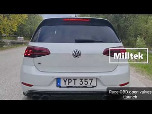 Golf R mk7.5 Exhaust Original vs Milltek
