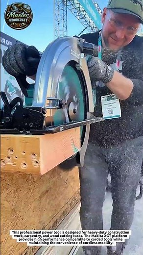 Powerful Makita XGT 40V Max Circular Saw Cutting Thick Wood | Tool Demo