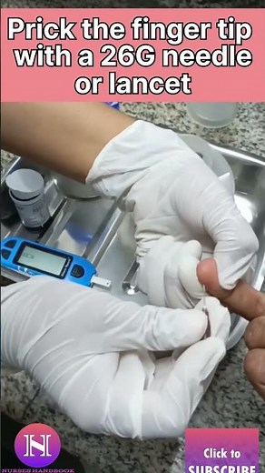 HOW TO CHECK RANDOM BLOOD SUGAR (RBS)