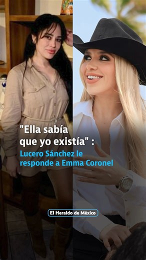 El Heraldo de México on Instagram: "🔴Tras el estreno del documental Casada con El Chapo: Emma Coronel habla, Lucero Sánchez decidió romper el silencio y responder directamente a la versión presentada por Emma Coronel."