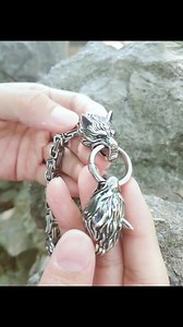 The Kings chain was worn by Viking kings as a status symbol. We give you the Wolf Mjolnir King Chain Bracelet 🐺 🐺 Get Yours Now 👇ancientreasures.com/products/king-bracelet | Ancient Treasures