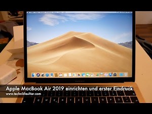 Setting up the Apple MacBook Air 2019 and first impressions
