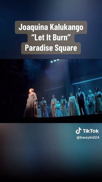 Joaquina Kalukango “Let It Burn” Paradise Square. I can never get enough of this performance😫 #broadway #paradisesquare #letitburn