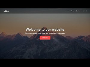 How To Make Simple Website Landing Page Design Using HTML And CSS