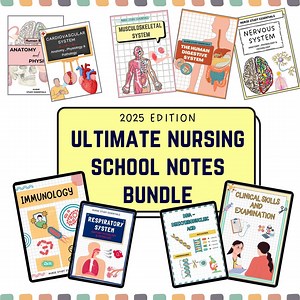 Nursing School Study Guide: 3000  Pages, NCLEX Prep (digital Download) - Etsy