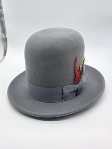 Oversized Tall Wool Bowler Hat: Erykah Badu Style, Custom Branding Available - Etsy